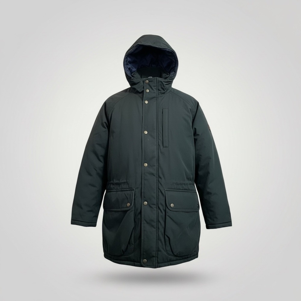 1871 Buffalo Authentic Outdoor Mens‎ XL Vintage Insulated Parka Jacket Green